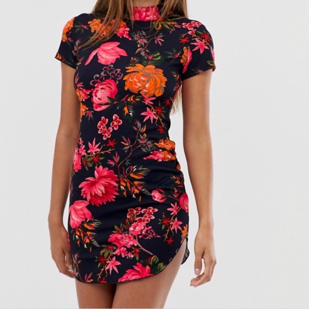 NWT Navy/floral Mini Dress